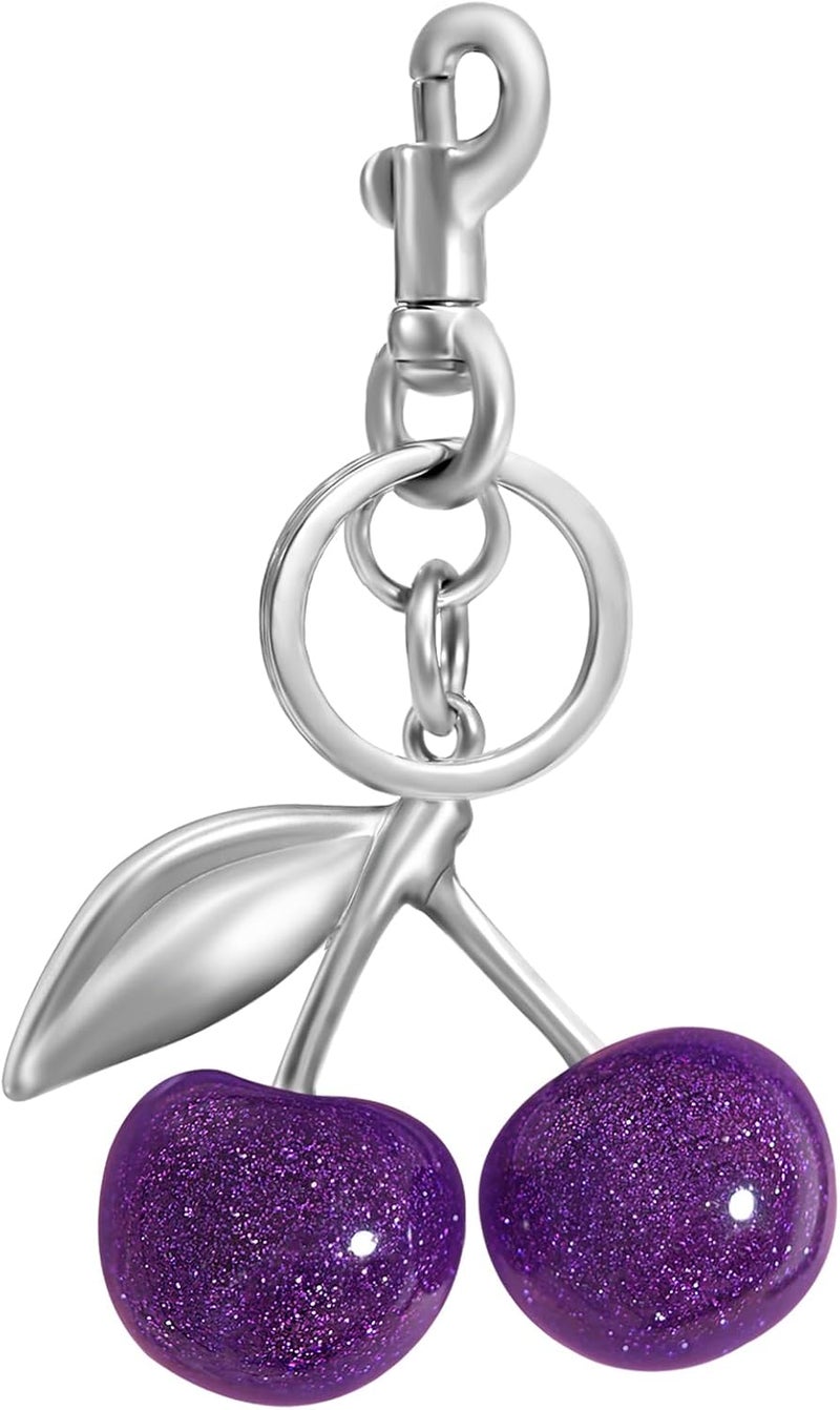 nylry Cherry Keychain & Bag Charm - Cute Cherry Accessories for Women - Gift - Image 1